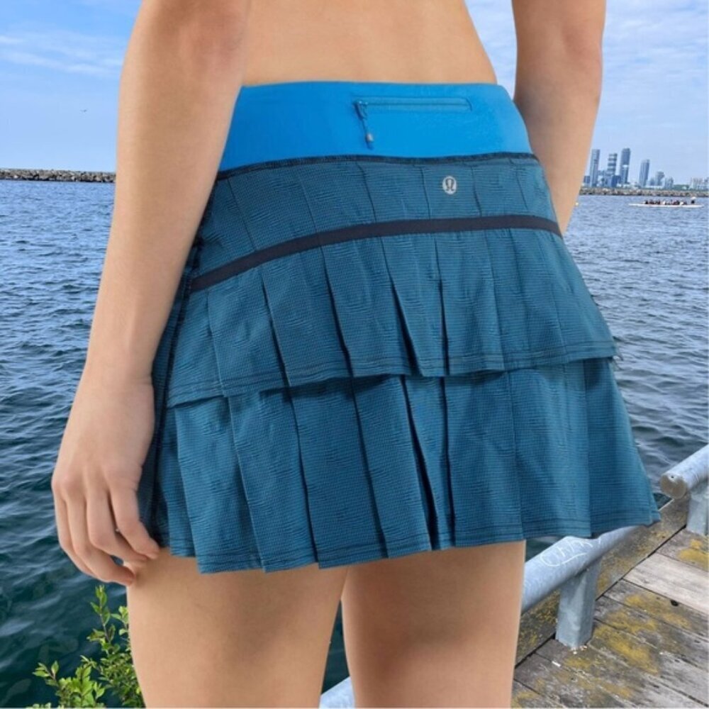 RARE Print! Lululemon Run: Pace Setter Tennis Golf Skirt Skort Sz. 8